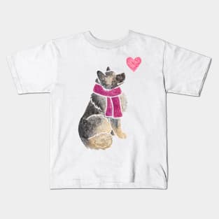 Watercolour Keeshond Kids T-Shirt